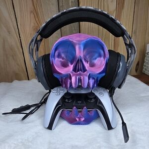 Skull Zombie Wireless Gaming Controller and Headset Holder Stand Holder Ps5 Xbox